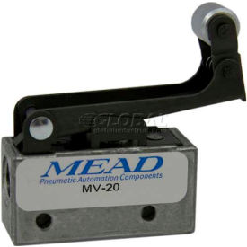 3 Port, 2 Positions, Mechanical, 1/8" NPTF Port, 1-Way Roller Leaf Actr