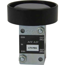 Bimba-Mead Air Valve, 5 Port, 2 Pos, Manual, 1/8" NPTF Port Valve, Button Guard For Side Mount