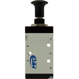 Push-Pull Valve, 5 Port, 2 Pos, 1/4" NPT