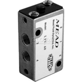5 Port, 2 Pos, Air Pilot Valve, 1/8" NPTF Port, Sngl Pressure Actr