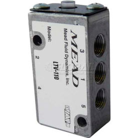 5 Port, 2 Position, Air Pilot, 1/8" NPTF Port, Double Pressure Actuator