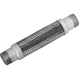 Stainless Steel Braided Hose With Threaded Nipples 1-1/4 x 8-1/2