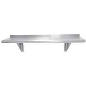 Wall-Mounted Shelf Stainless Steel - 60"W x 18"D