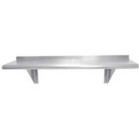 Wall-Mounted Shelf Stainless Steel - 24"W x 10"D