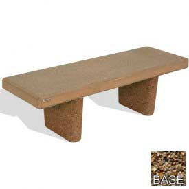 48" Heavy Duty Flat Bench, Tan River Rock