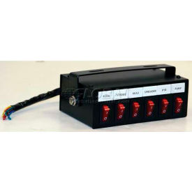 Switch Box, 6-Function, Illuminated-On