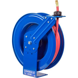 3/4"x50' 300 PSI Heavy Duty Spring Retractable Low Pressure Hose Reel