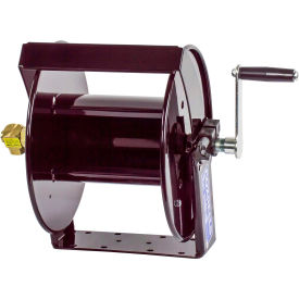3/8"x250' 4000 PSI Hand Crank High Pressure Steel Hose Reel W/ Swivel Mount