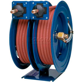 3/8"x30' 4000PSI Dual Purpose Spring Retractable High Pressure Steel Hose Reel