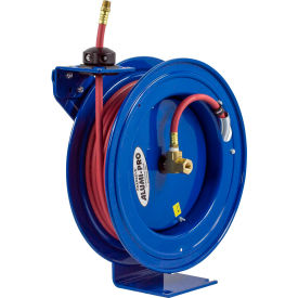 1/4"x25' 300 PSI Spring Rewind Lightweight Aluminum Hose Reel