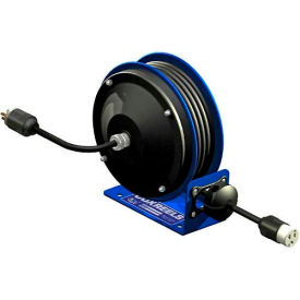 Coxreels Compact Efficient Heavy Duty Power Cord Reel with Single Industrial Receptacle, 16 Gauge