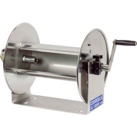3/4"x100' 4000 PSI Stainless Steel Hand Crank Hose Reel