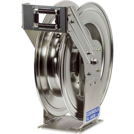 3/4"x50' 300 PSI Stainless Steel Spring Retractable Low Pressure Hose Reel