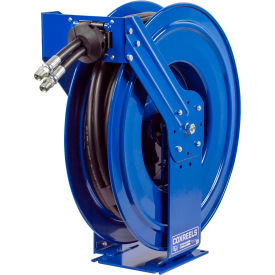 1/2"x50' 2500 PSI Spring Retractable Dual Hydraulic Hose Reel