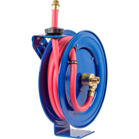 3/4"x25' 300 PSI Spring Retractable Fuel Delivery Steel Hose Reel