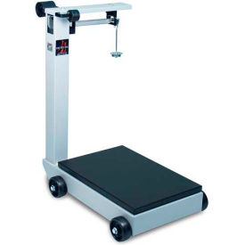 Portable Beam Scale 1000lb (100lb x 0.5lb) 19" x 28" Platform W/ Wheels