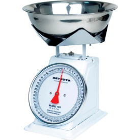 Top Load Scale 50lb x 2oz with 8" Fixed Dial, 9" x 9" SS Platform, Removable Bowl