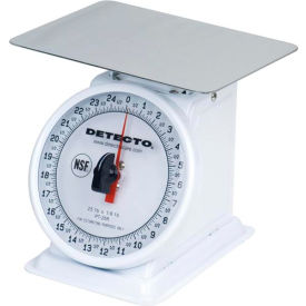 PT-25 Top Load Scale 25 x 1/8lb W/ Enamel Finish, 6" Fixed Dial, 5-3/4" Square Platform