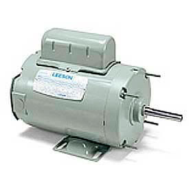 Leeson Motors Single Phase Farm Ag Motor 1/3HP, 1075RPM, 48Y, TENV, 115/230V, 60HZ, Auto