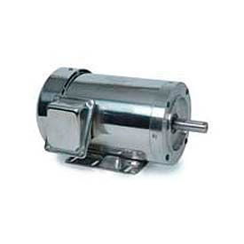 3-Phase Washguard Duty Motor 1.5/1HP, 3450/2850RPM, TEFC, 208 230/460V, 60/50HZ