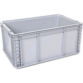 Small Load Container, 24"L x 15"W x 11"H, Silver Gray, Polypropylene