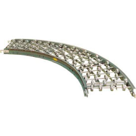 18"W 90 Degree Curve Skate Wheel Conveyor, Steel