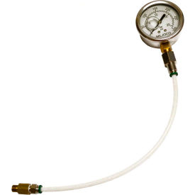 Heater Fuel Pump Pressure Gauge W/ Hose, 6'L, Silver