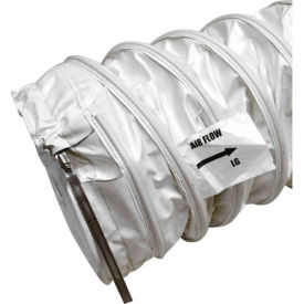 18" Dia. Long Heater Duct, 25'L, White