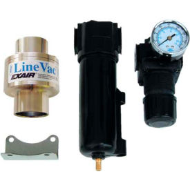 Compressed Air Operated Line Vac Kit, Aluminum, 33 SCFM, 1-1/2" Hose