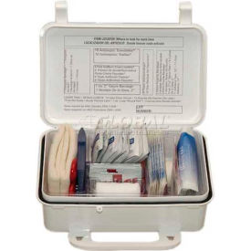 10 Person First Aid Kit, Plastic Case