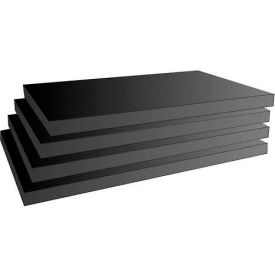 Slatwall Black Shelves, 3/4"Hx8"Dx14"W Finished on 2 Sides and 3 Edges
