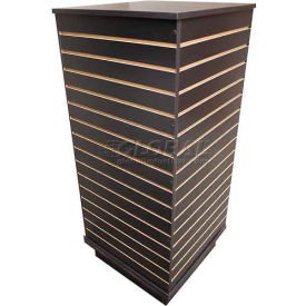 Slatwall Cube Display Fixture-Black with Spinner Base and Casters