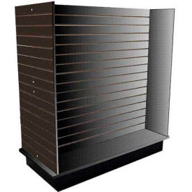 Slatwall H Display Fixture-Black with Casters