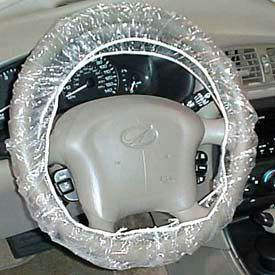 Plastic Steering Wheel Covers, Clear - 100 Covers/Case - SWC-1