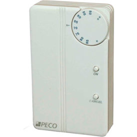 PECO Zone Sensor SP155-027 With Temp Adjust, On-Cancel-Comm Jack