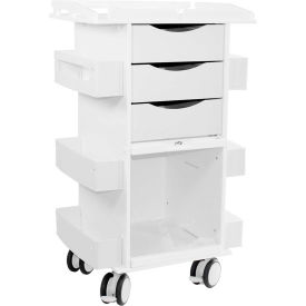Core DX Storage Cart with Security Railed Top and Clear PETG Sliding Door