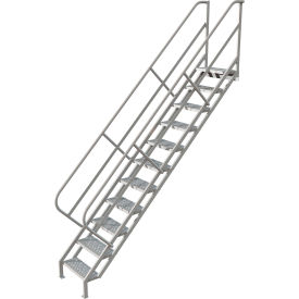 11 Step Industrial Access Stairway Ladder, Perforated