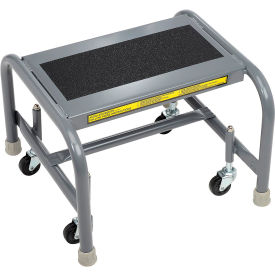 Mobile Steel Step Stand w/ Solid Anti-Slip Top Step