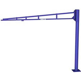 LD Free Standing Tool Solutions Jib Crane, 8' Span & 10' Height Under Boom, 150 Lb Cap