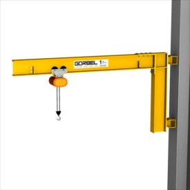 HD Wall Cantilever Jib Crane, 8' Span, 200° Rotation, 2000 Lb Capacity