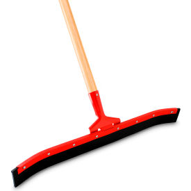 Commercial Standard Duty Curved Floor Squeegee, Hard Rubber, 24"
