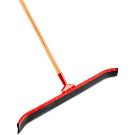 Standard Duty Curved Floor Squeegee, Hard Rubber, 36"