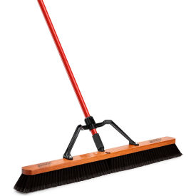 Libman Commercial 36" Assembled Smooth Sweep Push Broom - Brace Handle