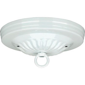Ribbed Canopy Kit - White Finish 7/16-in. Center Hole