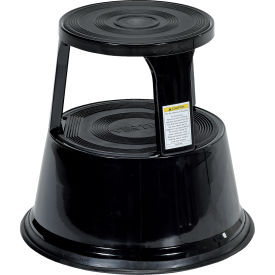 Rolling Step Stool - Black