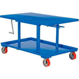 Hand Crank Operated Mechanical Post Table - 30 x 42 High Profile