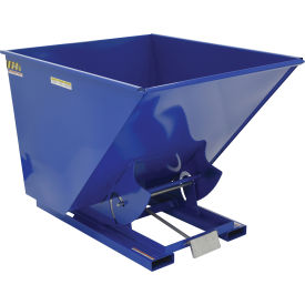 Steel Self-Dumping Forklift Hopper W/ Bump Release, 2 Cu. Yd., 2000 Lbs. Cap., Blue