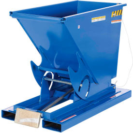 Steel Self-Dumping Forklift Hopper W/ Bump Release, 1/3 Cu. Yd., 6000 Lbs. Cap., Blue