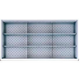 HS Drawer Layout, 9 Compartments 7" H