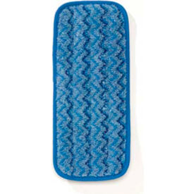 Microfiber Wall/Stair Wet Mop Pad 13-3/4" x 5-1/2", Blue